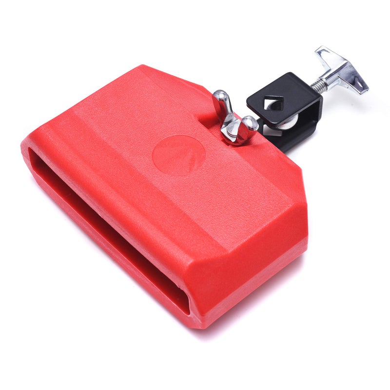 DOMG Jam Block, Plastic Musical Percussion Block, Latin Drum Instrument, Red - Image 1